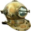 Nautical Anchor Engineer Diving/Divers Antique Finish Diving Divers Helmet view 1