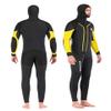 clhjinruoliu Men Wetsuit 7MM Full Body Neoprene Spearfishing Surfing Diving Suit Hooded One Piece Scuba Keep Warm Snorkeling Swim Hunting Wetsuit,XXL view 2