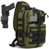 ATBP Tactical Crossbody Backpack Large Sling Pack With Holster Shoulder Bag For Men Outdoors Hiking Camping Gym view 1
