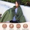 Tirrinia 66''X 90'' Waterproof Outdoor Blanket with Sherpa Lining, Windproof Triple Layers Warm Comfy Foldable for Camping Stadium, Sports, Picnic, Grass, Concerts, Pet, Extra Large Size view 2