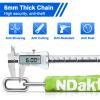 NDakter Bike Chain Lock, 5 Digit Combination Heavy Duty Anti Theft Bicycle Chain Lock,2.62/3.2/4.27/5/6Ft Long Security Resettable Bike Locks for Bike, Bicycle, Scooter, Door, Gate, Fence-4/6mm Thick view 4