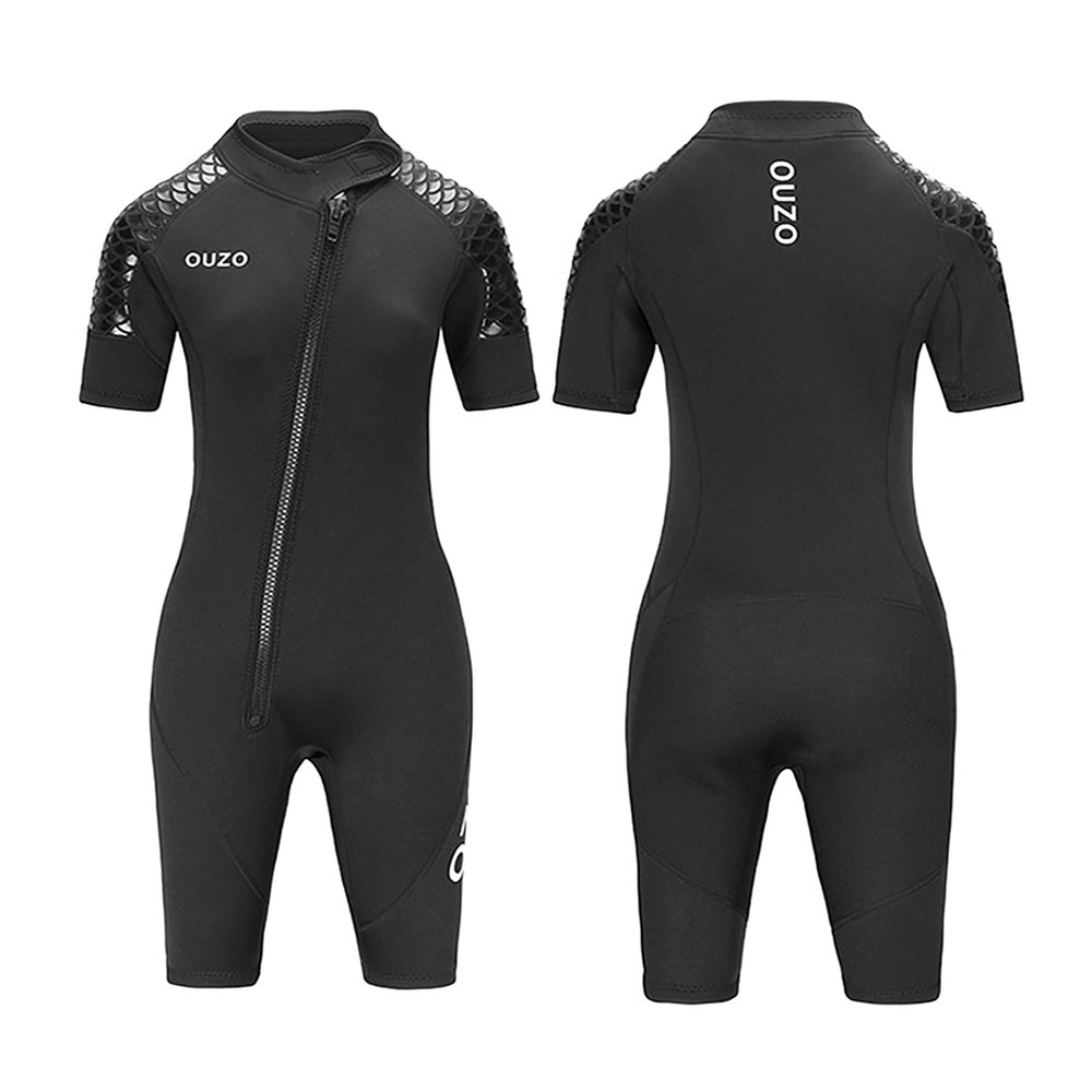 clhjinruoliu 3MM Neoprene Short Sleeves Diving Suit Thick Keep Warm Scuba Wetsuit Surfing Jellyfish Snorkeling Swimwear,Women,XL