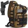 ATBP Tactical Crossbody Backpack Large Sling Pack With Holster Shoulder Bag For Men Outdoors Hiking Camping Gym view 1