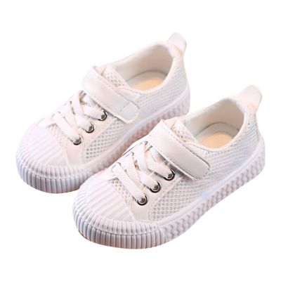 Spring and Summer New Mesh Rubber Sole Non Slip Children's Cute Cartoon Casual Sports Shoes Shies Girl White