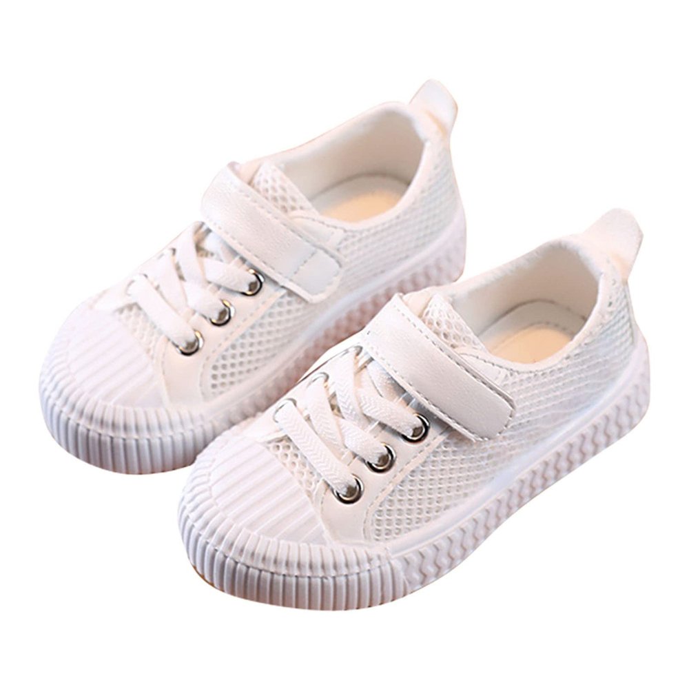 Spring and Summer New Mesh Rubber Sole Non Slip Children's Cute Cartoon Casual Sports Shoes Shies Girl White