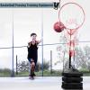 LXLZYXSF Basketball Passing Training Hoop with Water Injection Base, Adjustable Height Floor-Standing Precision Passing Stand, Sports Equipment (Size : 140-180cm(55-70.8inch)) view 3