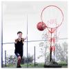 LXLZYXSF Basketball Passing Trainer Adjustable Height Floor-Standing, Basketball Training Aid - Water/Sand Injection Base, Sports Equipment (Size : 140-200cm(55"-78.7")) view 1