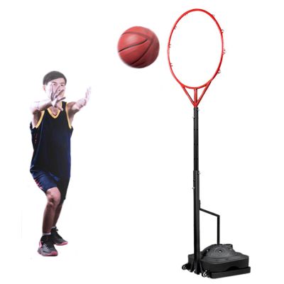 LXLZYXSF Floor Basketball Passing Training Stand with Wheels, Adjustable Height Basketball Passing Trainer for Gymnasium, Water-Filled Base Included (Size : 120-160cm(47.2-63inch))
