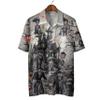 228CLOSET Men's Frankenstein Hawaiian Shirts - Halloween Character Button Down Mens Hawaiian Shirts Set 57 Size 2XL view 3