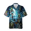 228CLOSET Men's Frankenstein Hawaiian Shirts - Halloween Character Button Down Mens Hawaiian Shirts Set 56 Size 5XL view 1