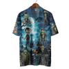 228CLOSET Men's Frankenstein Hawaiian Shirts - Halloween Character Button Down Mens Hawaiian Shirts Set 56 Size 5XL view 3