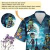 228CLOSET Men's Frankenstein Hawaiian Shirts - Halloween Character Button Down Mens Hawaiian Shirts Set 56 Size 5XL view 4