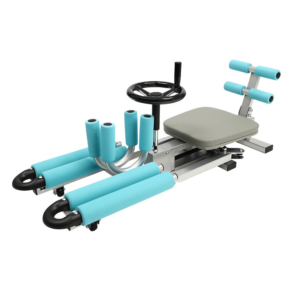 Leg Stretcher - 330.7lbs Heavy Duty Split Machine for Leg Stretching - Flexibility Stretching Equipment - Ballet, Yoga, Dance, Martial Arts- Home Yoga Gym (Cyan)