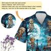228CLOSET Men's Halloween Mummy Hawaiian Shirts - Haunted Cemetery Button Down Mens Hawaiian Shirts Set 56 Size XL view 4
