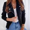 Cdiecer Casual Short Coat Outwear Women Lightweight Classic Moto Jacket Motorcycle Jacket For Women Womens Jackets Lightweight Trendy Motorcycle Jacket Women Light Weight Jackets For Women Casual view 2