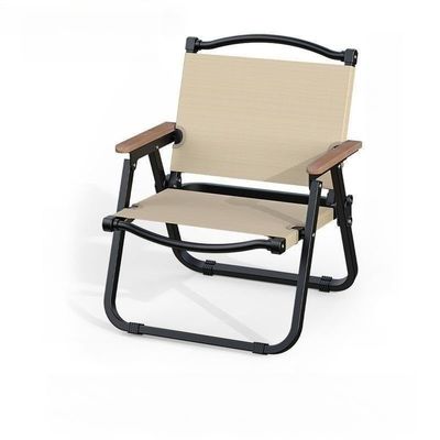 Lightweight and Portable Outdoor Folding Chair | 190kg Support | Ergonomic Backrest for Long-Lasting Comfort | Durable 600D Oxford Fabric(Large Khaki)