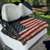 Mintulipy Washable Golf Cart Seat Covers Fits Club Car 2 Seat Golf Cart Anti-dust Golf Cart Seat Blanket American Flag Old Lightweight Golf Towel view 1
