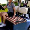 Mintulipy Washable Golf Cart Seat Covers Fits Club Car 2 Seat Golf Cart Anti-dust Golf Cart Seat Blanket American Flag Old Lightweight Golf Towel view 3