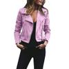 Cdiecer Biker Jacket Women Women'S Faux Suede Jacket Moto Jacket Biker Jacket Women Women Jacket Motorcycle Jackets Moto Jacket Moto Jacket Women Asymmetrical Motorcycle Jacket Motorcycle Jacket view 1