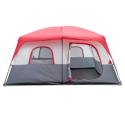14 Person Tent, 10-14 Persons Camping Tent Camping Gear Waterproof Windproof Family Tent Large 14 Person Tents for Camping & Hiking, Mountaineering, Two Doors for Separated Room, 159.4"x120"x78.7"