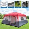 14 Person Tent, 10-14 Persons Camping Tent Camping Gear Waterproof Windproof Family Tent Large 14 Person Tents for Camping & Hiking, Mountaineering, Two Doors for Separated Room, 159.4"x120"x78.7" view 3