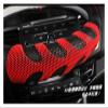 FUERU Car Steering Wheel Cover Set Car Steering Wheel Cover Comfortable Leather Waterproof Anti-Wrinkle Creative Car Interior (Color : 2#) view 3