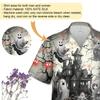 228CLOSET Men's White Ghost Hawaiian Shirts - Haunted House Button Down Mens Hawaiian Shirts Set 57 Size 5XL view 4