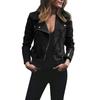 Cdiecer Jacket Women Women'S Motorcycle Jacket Leather Jacket Women Suede Jacket Women'S Motorcycle Jacket Suede Jacket Women Casual Short Coat Outwear Zipped Notch Collar Moto Biker Jacket Cute view 1