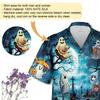228CLOSET Men's White Ghost Hawaiian Shirts - Haunted Cemetery Button Down Mens Hawaiian Shirts Set 56 Size XL view 4