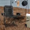 MoNiBloom Camping Chair Set of 2 Compact Backpacking Adjustable Height Folding Chair with Side Pockets Portable Chair Lightweight Heavy Duty for Outdoor Fishing Yard Sports, 250lbs view 2