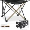 MoNiBloom Camping Chair Set of 2 Compact Backpacking Adjustable Height Folding Chair with Side Pockets Portable Chair Lightweight Heavy Duty for Outdoor Fishing Yard Sports, 250lbs view 4