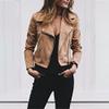 Cdiecer Cute Jackets For Women Faux Leather Jacket Women Biker Jacket Women Casual Cropped Jacket Motorcycle Jacket For Women Women'S Faux Suede Jackets Women Jacket Cropped Faux Suede Jacket view 3