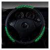 FUERU Car Steering Wheel Cover Set Car Steering Wheel Cover Breathable Leather Beautiful and Durable Car Interior Accessories (Color : 2#) view 1