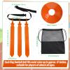 Wettarn 16 Players 10/16 Player Flag Football Belts Adjustable Flag Football Set with Cones Bag for Youth Adults Kids Training Sport (Green,Orange) view 3
