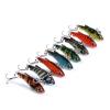 INEOUT 8pcs 4cm 4g Mini Lipless Fishing Lures Artificial Wobbler Hard Bait Sinking Lure for Bass Fishing view 2
