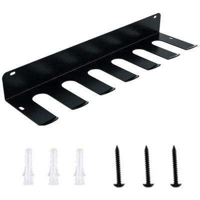 lamphle Baseball Holder for Wall Softball Baseball Stick Rack Organizer Baseball Stand Wall Mount Fence Holds 14 Bats Classic Carabiners for Storage Hanging Bat Rack Baseball Black