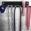 lamphle Baseball Holder for Wall Softball Baseball Stick Rack Organizer Baseball Stand Wall Mount Fence Holds 14 Bats Classic Carabiners for Storage Hanging Bat Rack Baseball Black view 4