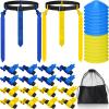 Wettarn 16 Players 10/16 Player Flag Football Belt Set,Blue, Yellow view 1