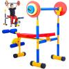 Bench and Leg Press for Kids, Fitness Exercise Equipment for Kids, Children Workout Barbell Dumbbell Weight Set for Ages 3-12 Year Old view 1