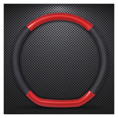 FUERU Car Steering Wheel Cover Set Car Steering Wheel Cover D Type Comfortable Leather Light and Breathable Car Interior (Color : 3#)