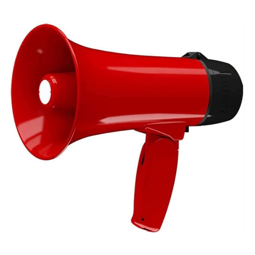 Bullhorn Bullhorn, Built-in Siren Portable Speaker Adjustable Volume Control Bullhorn Speaker for Outdoors Handheld Megaphone Portable