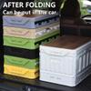 MegLob Outdoor Folding Storage Box, Camping Picnic Cookware Equipment Organizer, Car Trunk Kitchen Organizer - with Table Can Be Used As Chopping Board,Off White a view 4