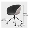 Flexible Office Chair Office Chair Rotatable Pulley Desk Chair Semi-arc Comfortable Computer Chair for Office Study Managerial Chairs Cozy view 2