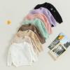 Mubineo Baby Girl Winter Clothes Cute Flower Sweater Crewneck Pullover Long Sleeve Knit Newborn Infant Sweaters (US, Age, 6 Months, 9 Months, Pink) view 3