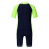 iiniim Kids Girls Two Piece Rash Guard Swimsuit Shirt Top with Boyshort UPF 50+ Sun Protective Swimwear Navy Blue&Fluorescen 10-12 view 2