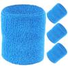 BESPORTBLE 2pairs Sports Sweatbands for Men Women Absorbent Elastic Wrist Guards for Golf Tennis Basketball Running Easy to Clean and Reusable view 1