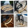BESPORTBLE Show Racks for Floor Bike Floor Stand Wooden Bike Wheel Riser Rack Bicycle Rear Kickstand Cycling Equipment for Indoor Outdoor Home Garage Wood Bracket view 3