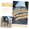 BESPORTBLE Show Racks for Floor Bike Floor Stand Wooden Bike Wheel Riser Rack Bicycle Rear Kickstand Cycling Equipment for Indoor Outdoor Home Garage Wood Bracket view 4
