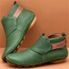 Ladmiple Booties For Women Wide Width Women's Cowboy Boots Western Fashion Ankle Cowgirl Boots Combat Short Booties Round Toe High Top Casual Walking Shoes view 2