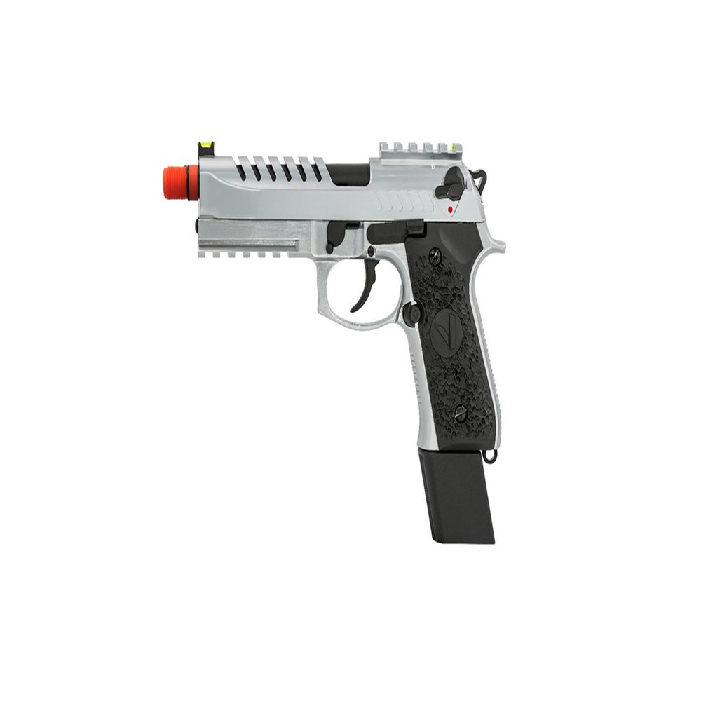 GoldenBall X Vorsk Airsoft Tactical VM9 Gas Blowback Airsoft Pistol - Silver